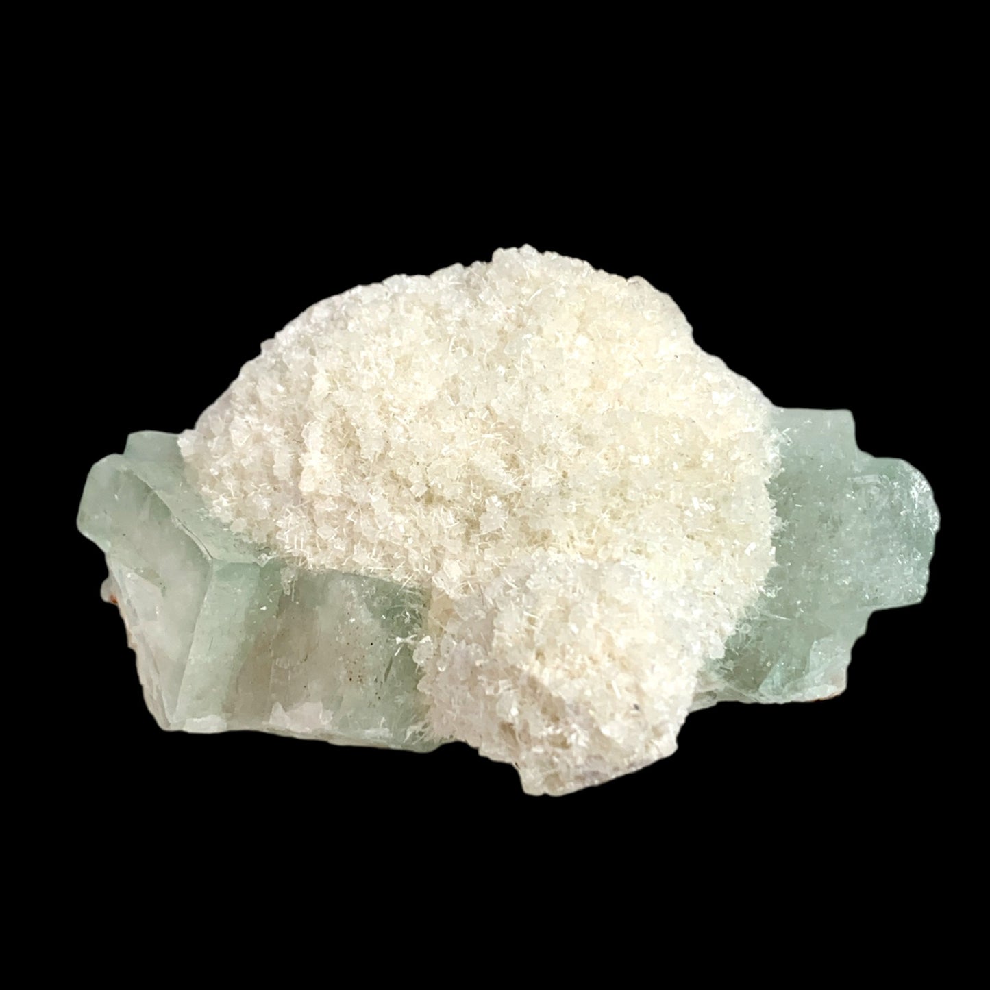 #1 Green Apophyllite with Mordenite - 121g - 3 inch - India- Specimen 2