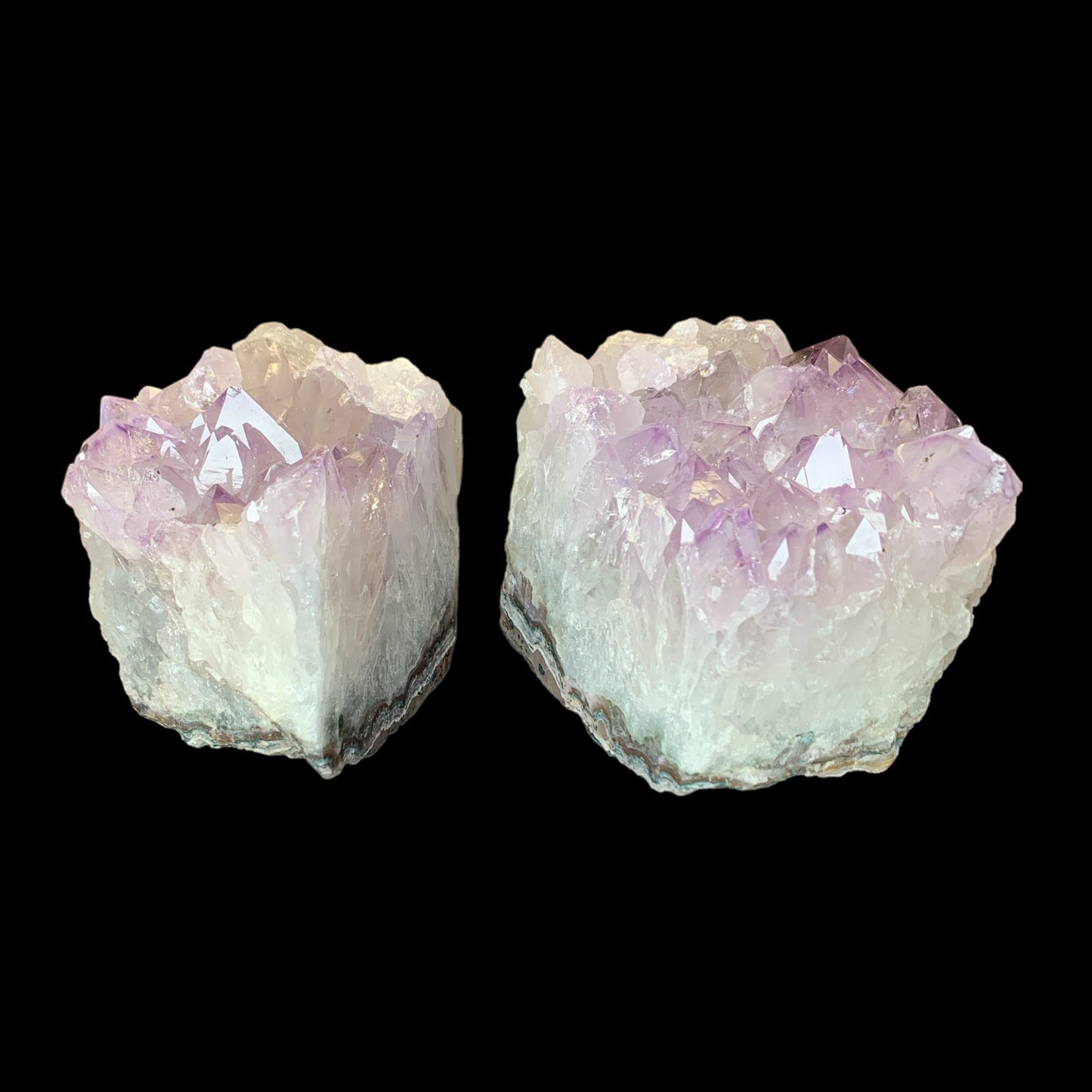 #1 Amethyst Bookends SET - 2243 Grams - Rough Edge - Brazil