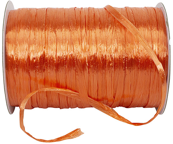 Raphia rayonne nacré - Orange - 100 yards