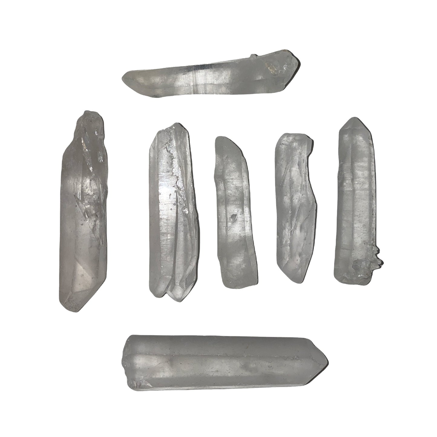 Clear Quartz Rough Tips - 40-60mm - China - Price per gram - Minimum 500g Average 80 pcs - Bin Size 1