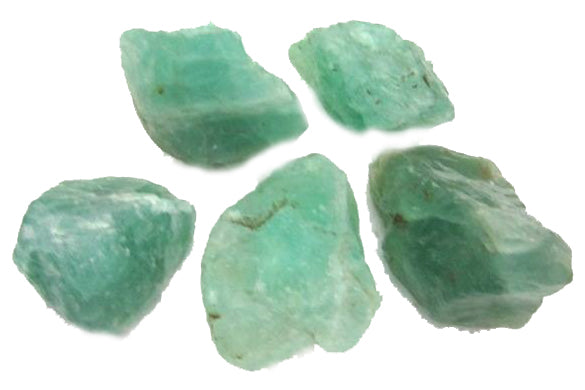 Green Fluorite AAA Chunks Raw Stones 40-80mm - Per Gram - India & China - tumbling rock