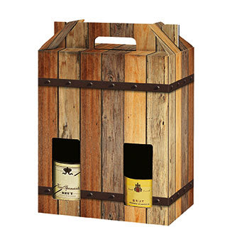 CHÊNE - Rovere Design 6 Porte-bouteilles de VIN 750 ml ONDULÉ (20 par caisse) NEW421