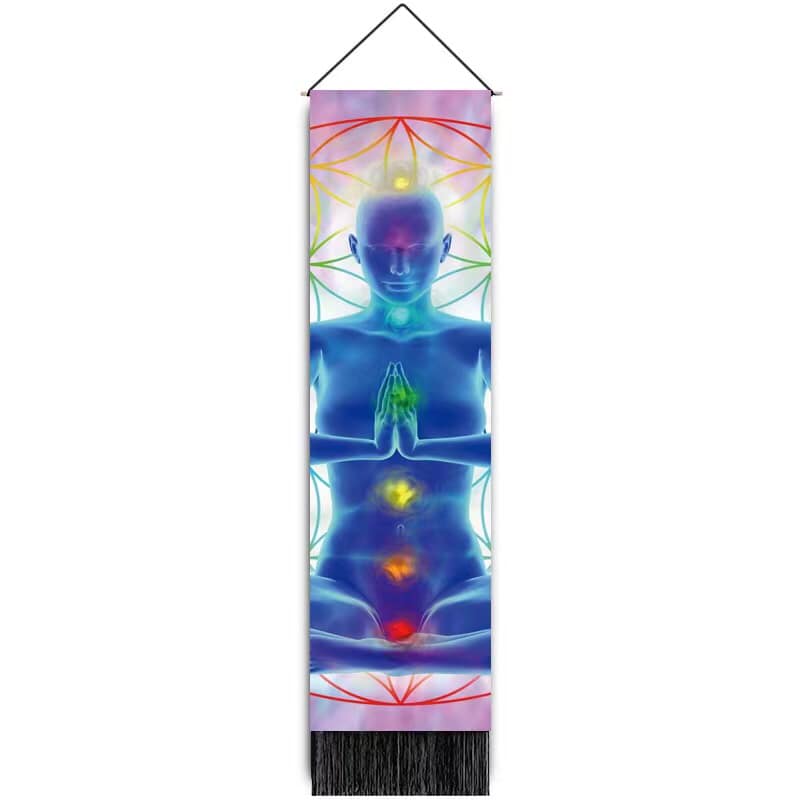 Cintre mural pour tapisserie Chakra - 12,5 de large x 51 pouces de long - 32,5 × 130 cm - Chine - NEW922