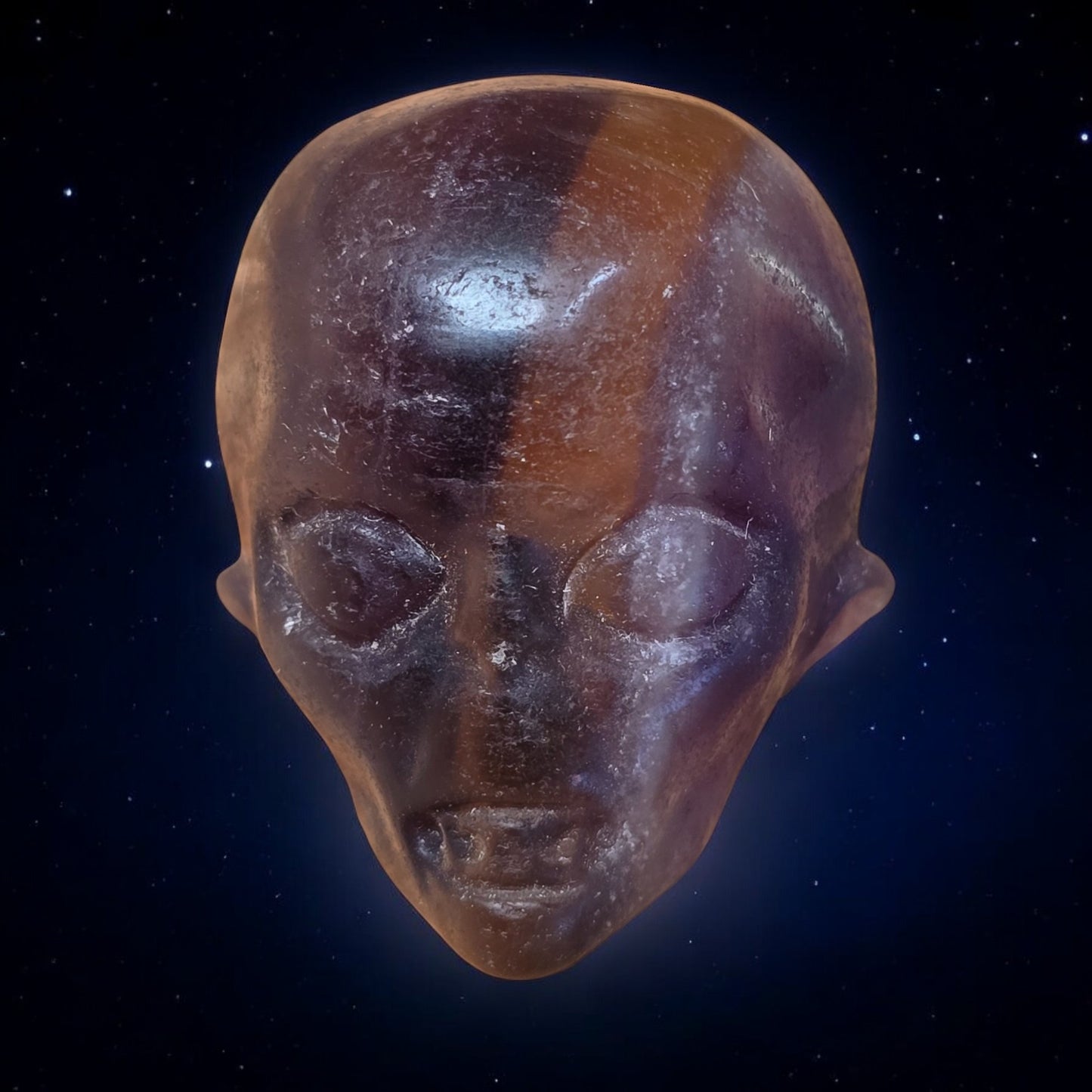Alien Skull - Fluorite Purple