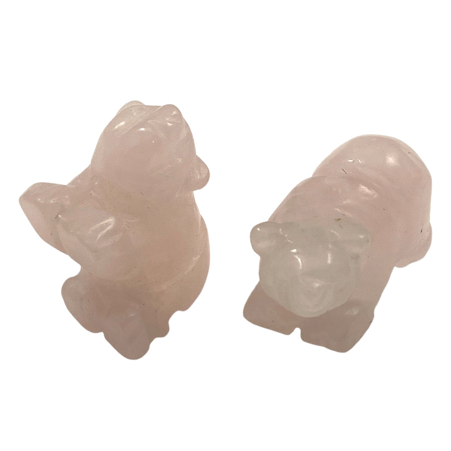 Walking Bear - Rose Quartz - Mini 1 inch - 1 Piece - China - NEW1022