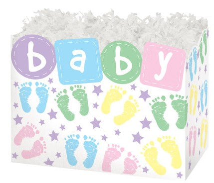 Baby Steps Basket Box - Large - Large - 10 1/4 x 6 x 7 1/2 inches deep (order in 6's) - NEW322