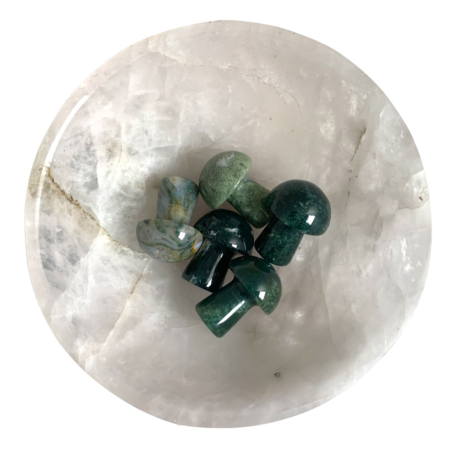 MOSS AGATE Mini Champignons - 19-20 mm - Prix unitaire - Chine - NEW622