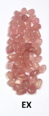 Rose Quartz Tumbled Stones - Small 10 - 20 mm - Grade Extra - 1 lb. - Brazil - NEW1121