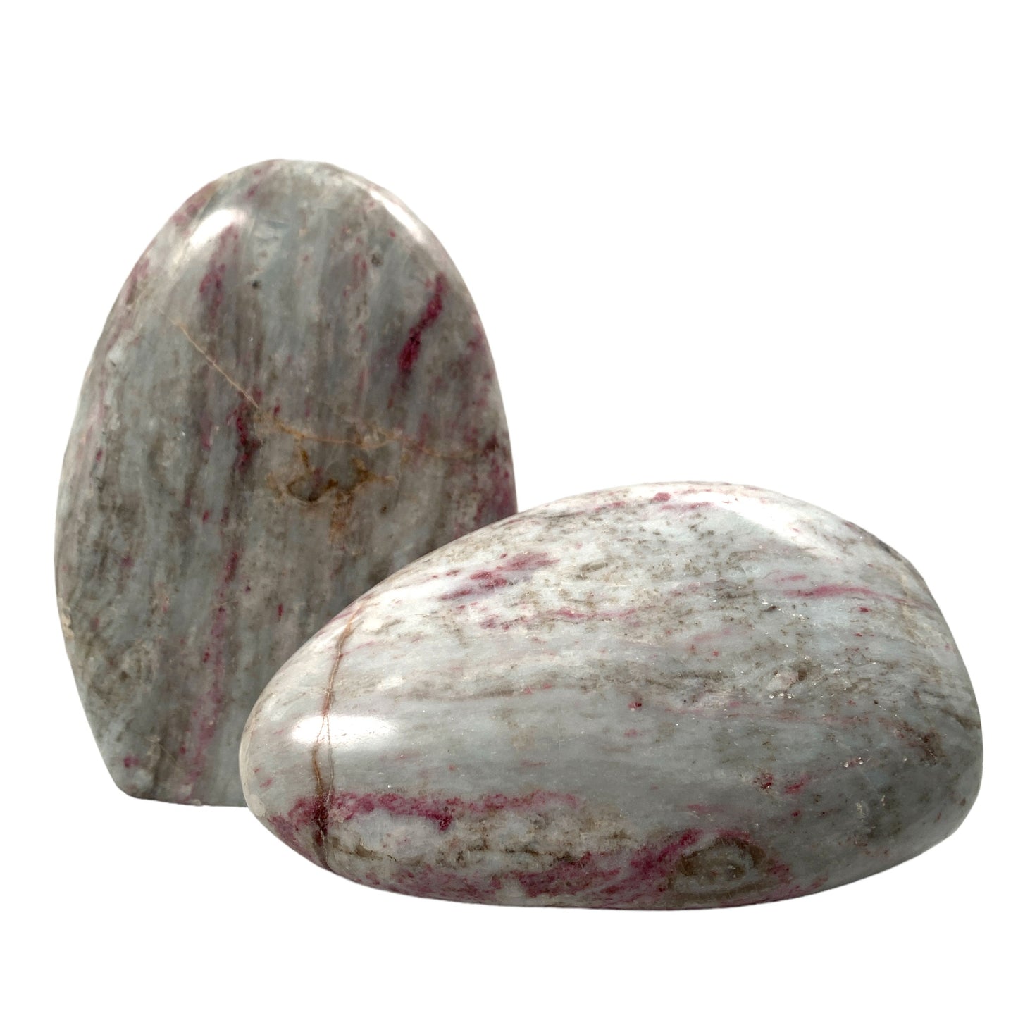 Pink Tourmaline IN MATRIX - Standing Stones Polished Natural Free Shapes - 14-25cm - Price per gram - NEW722
