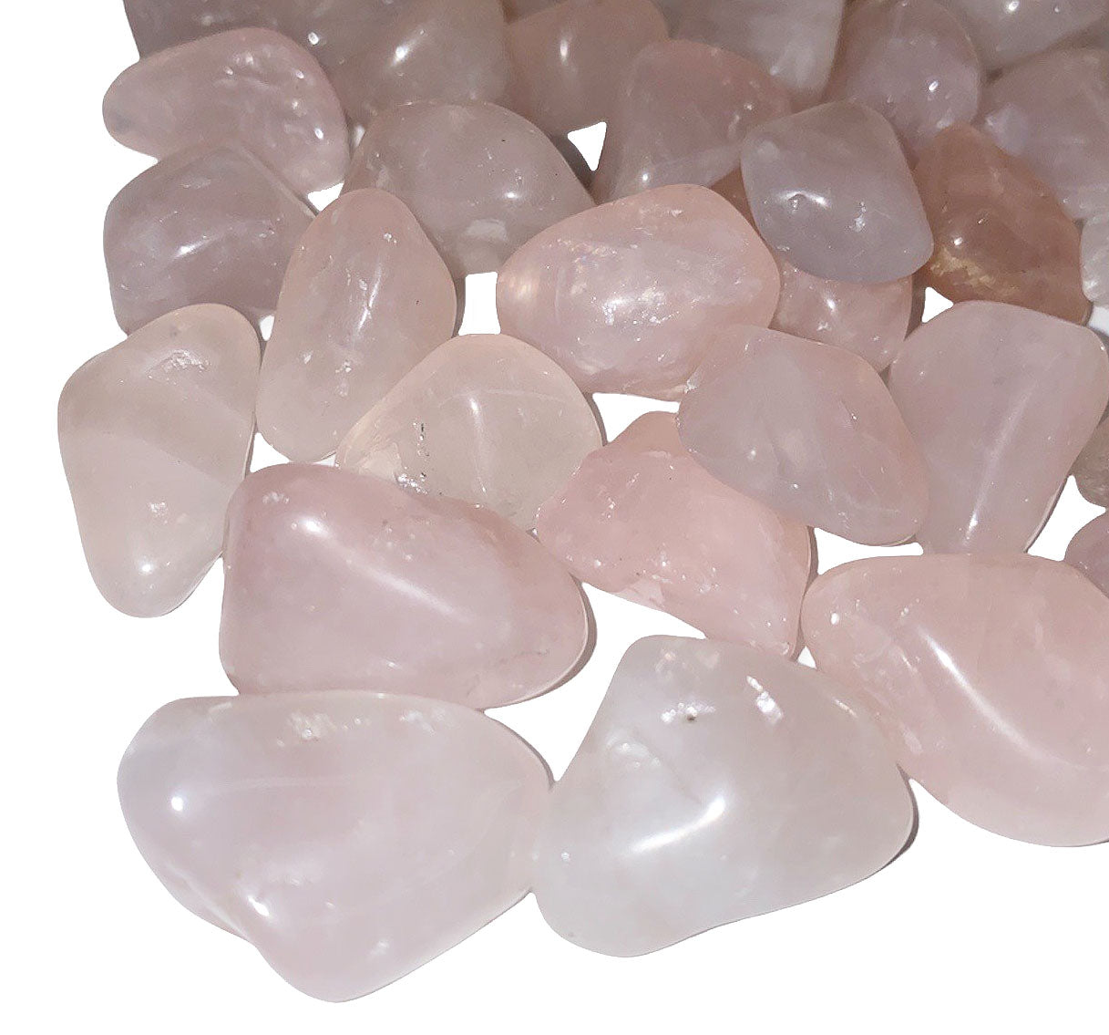 Rose Quartz Tumbled Stones - Small 10 - 25 mm - Grade A - 1 lb. - Brazil - NEW122