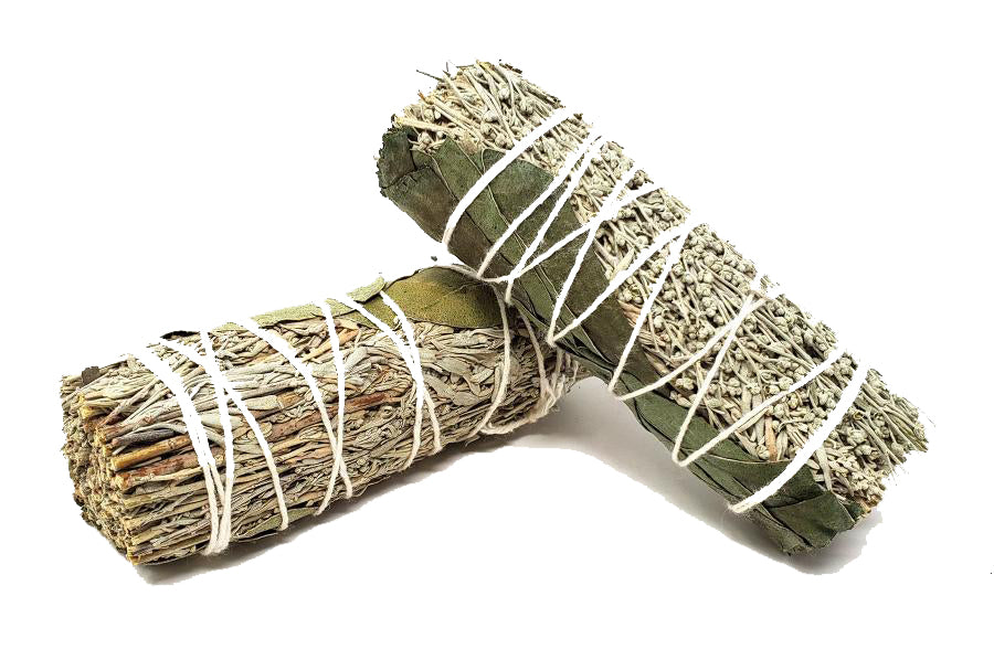 Eucalyptus & Blue Sage Smudge Stick - 4 pouces - NEW921