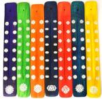 Set/7 - Colorful 7 Chakra Painted Wood Incense Burners - 10 inch