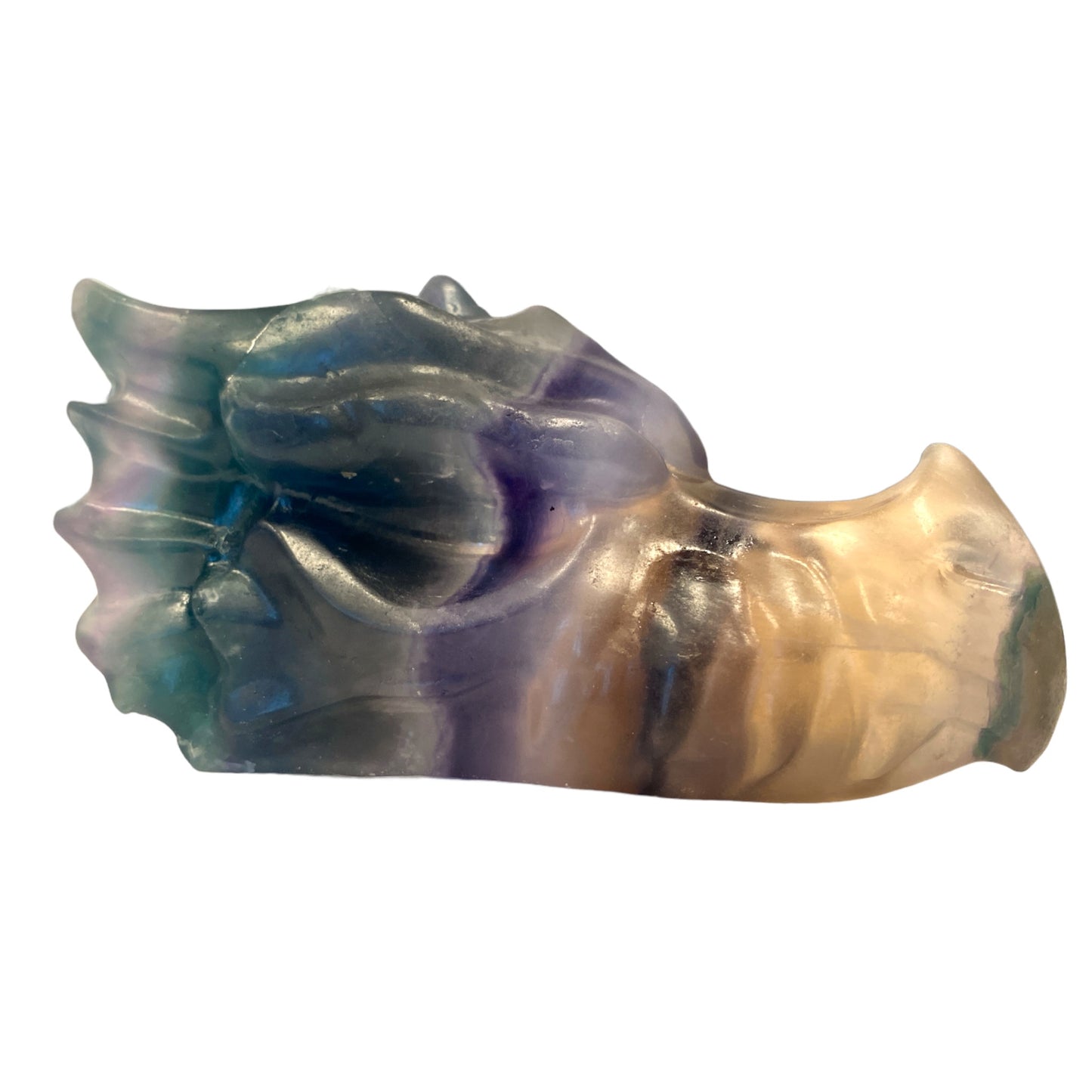 Fluorite DRAGON HEAD - Large 4.5 x 2 inch - China - NEW223