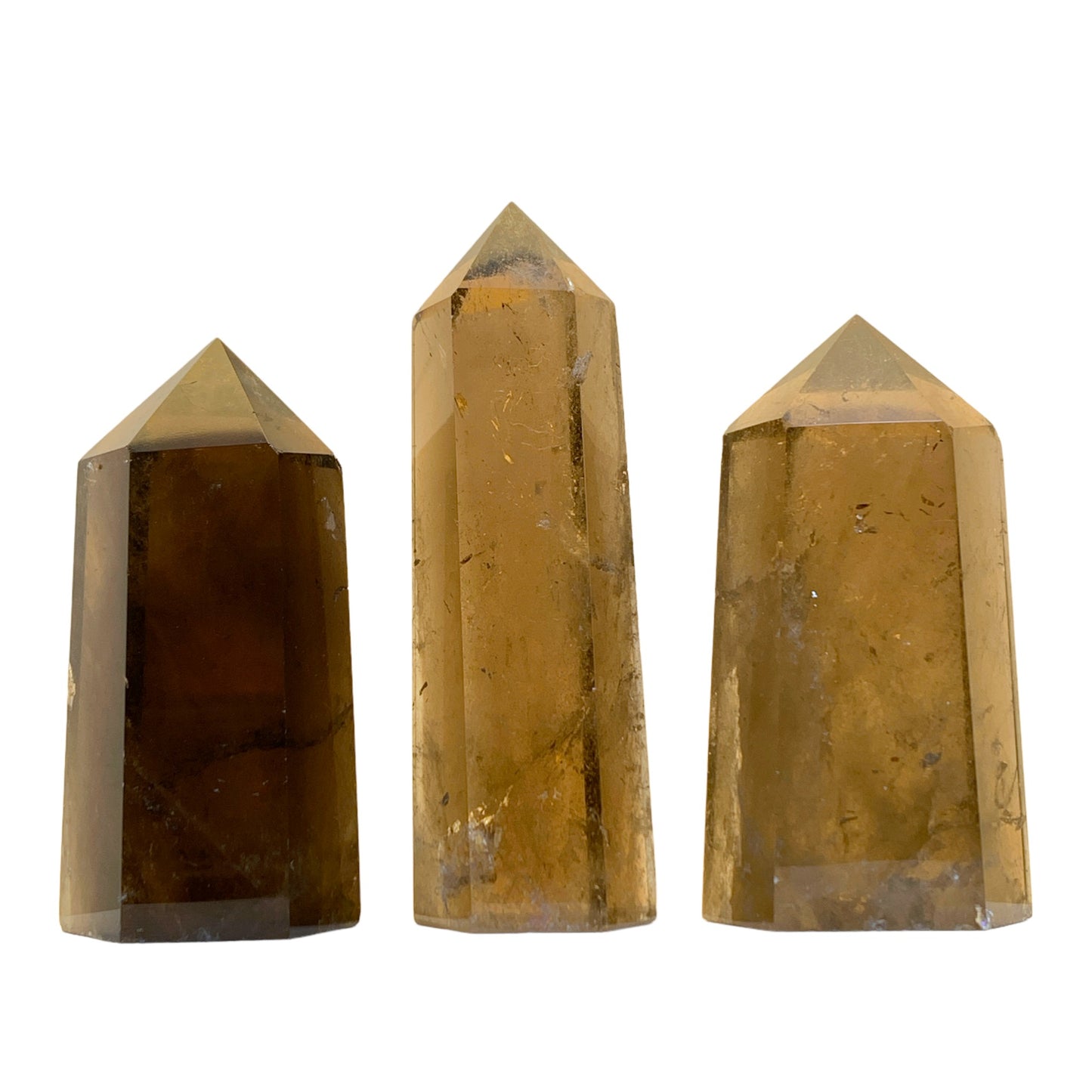 Smokey QUARTZ - Points polis - Petit 2 à 3,5 pouces - Chine - NEW822