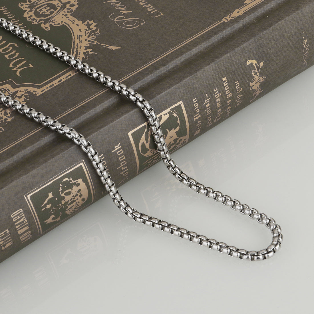 Stainless Steel Box Chain Necklace 2mm - Length 45cm 18"-NEW222