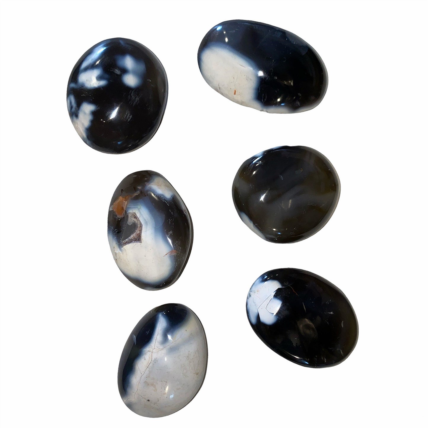 ORCA AGATE Palm Stones - Large 2.5x2 inch - 30 - 40 mm - Price per Gram - China - NEW722