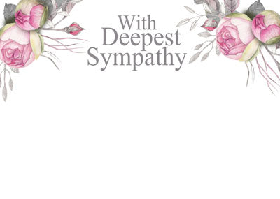 PK/50 - Flora Cards - With Deepest Sympathy - Fleurs