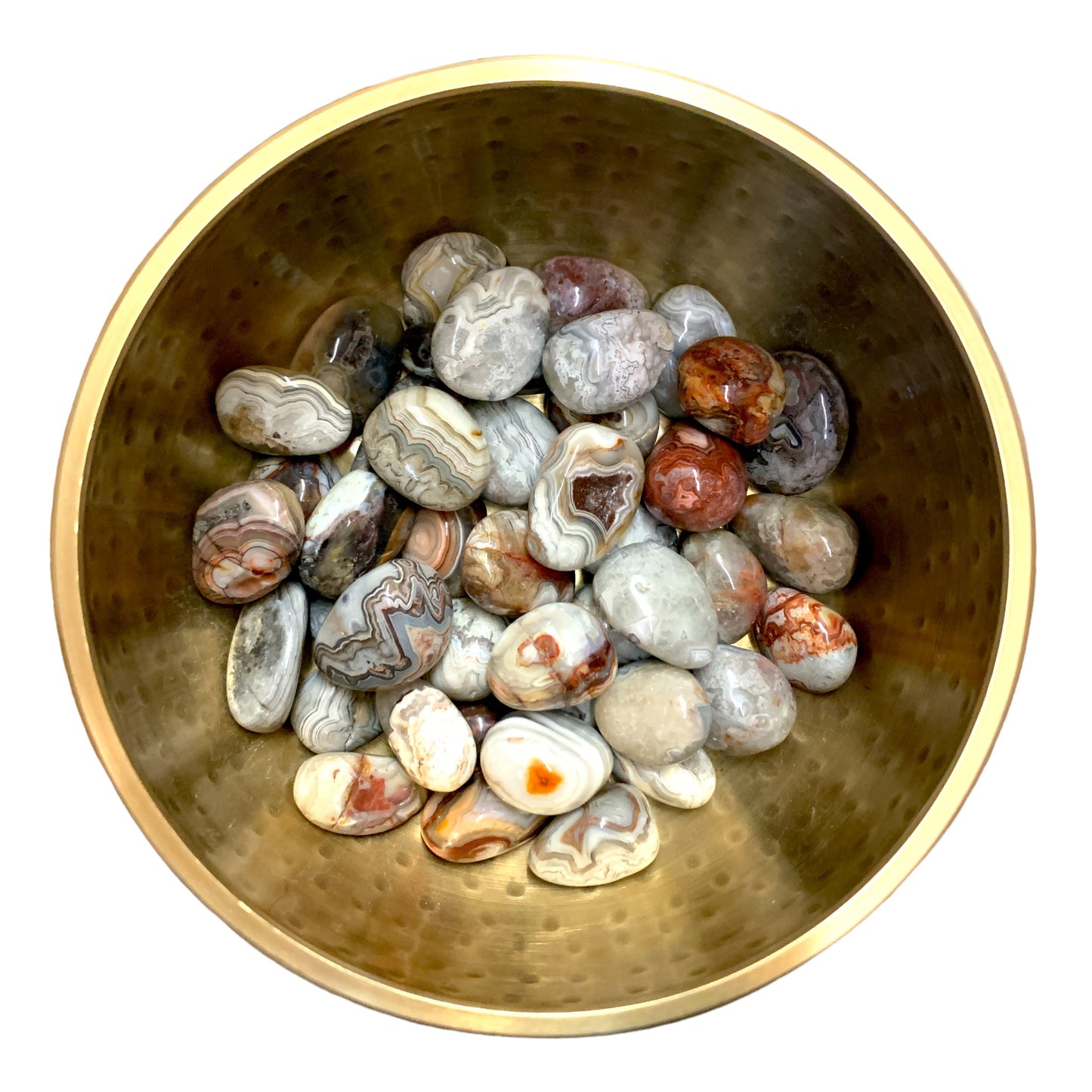 Crazy Lace Agate Tumbled Stones - Large 30 - 50 mm - 500 grams - China - NEW423