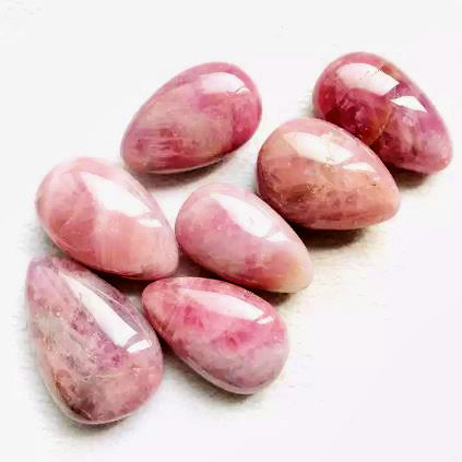 Pierres roulées d'améthyste rose - Grand 35 - 45 mm - 0,5 LB - Chine - NEW922