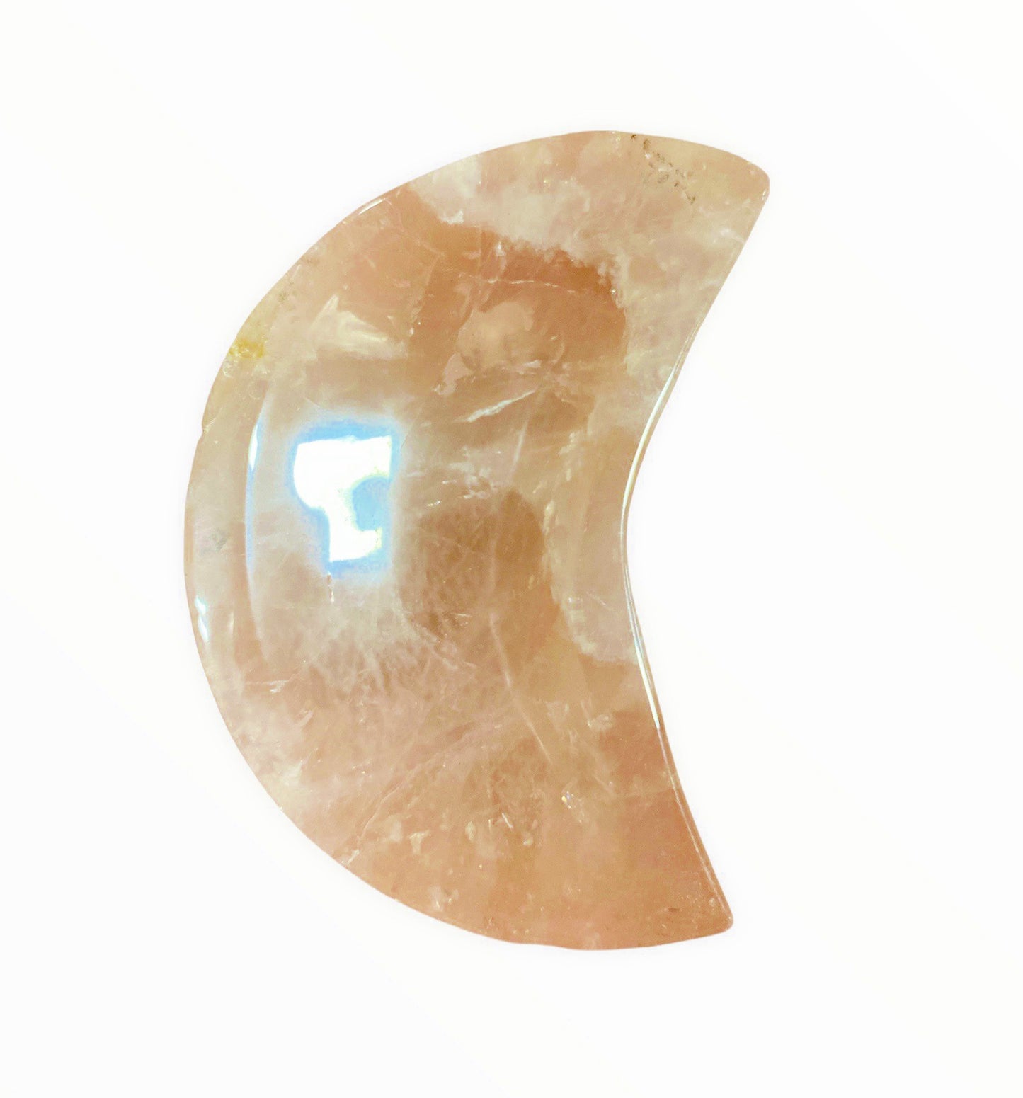 Rose Quartz Moon BOWL - 4 to 5 inch - Price per gram - China - NEW822