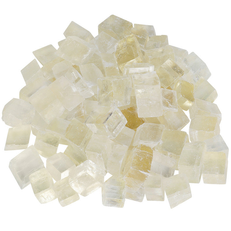 Honey Calcite - 20 - 30mm 8 grams each piece - Rectangular Raw Optical Stones - Pack of 20 - China - NEW922