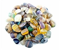 Pierres roulées multi-fluorite 15 à 25 mm - 500 grammes (1,1 livre) - Inde