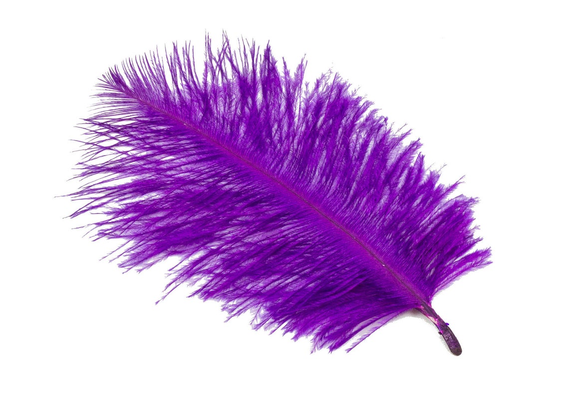 PLUMES D'Autruche 6 à 8 pouces - Violet