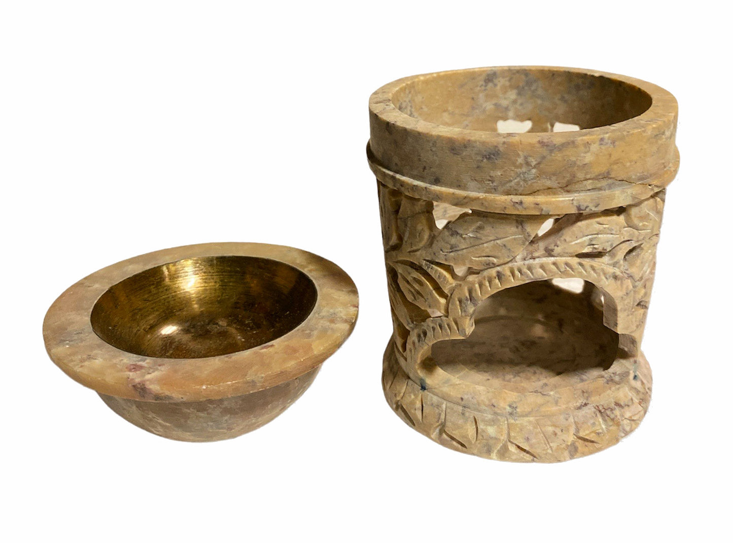 SOAP STONE Aroma Lamp - Oil Burner - 3 inch - NEW222