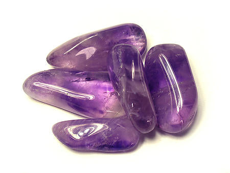 Amethyst Extra Tumbled Stones - Mixed 20 - 45 mm - 1 LB - Madagascar