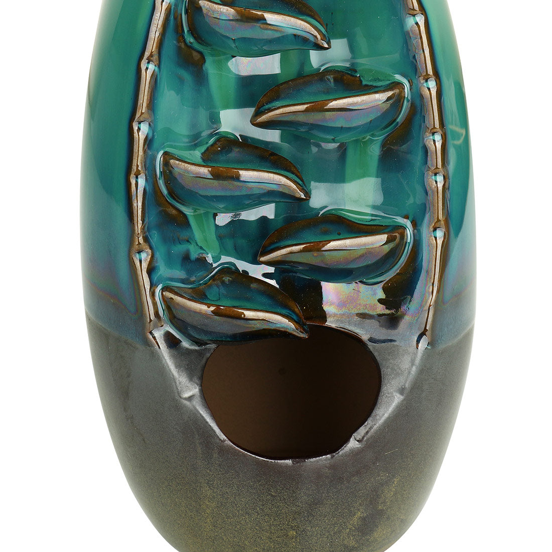 Backflow Holder Ceramic Incense Burner Porcelain Green color Size 200x110mm
- Nice box with backflo cones