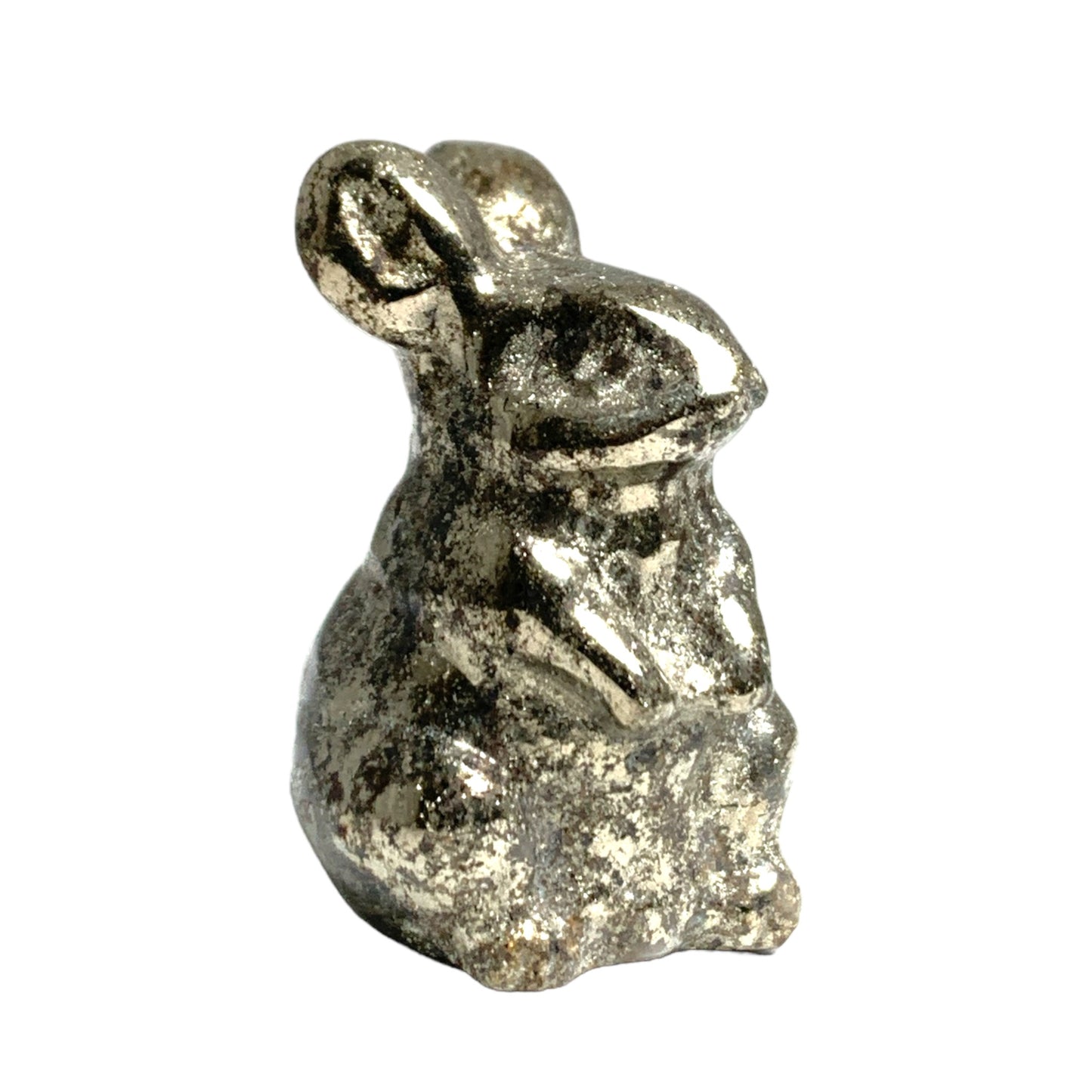 Standing Rabbit - Pyrite - Extra Small - 35 mm tall - Price Each - China - NEW623