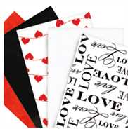 Heart Strings Mix WAXED TISSUE PAPER 18 x 24 PK/200
