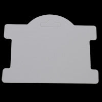 Lot de 100 cartes de présentation de bijoux pour bracelet blanc - 98 x 75 mm - NEW322