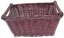 WILLOW STORAGE BASKET Wine 12 x 16 x 7 inches