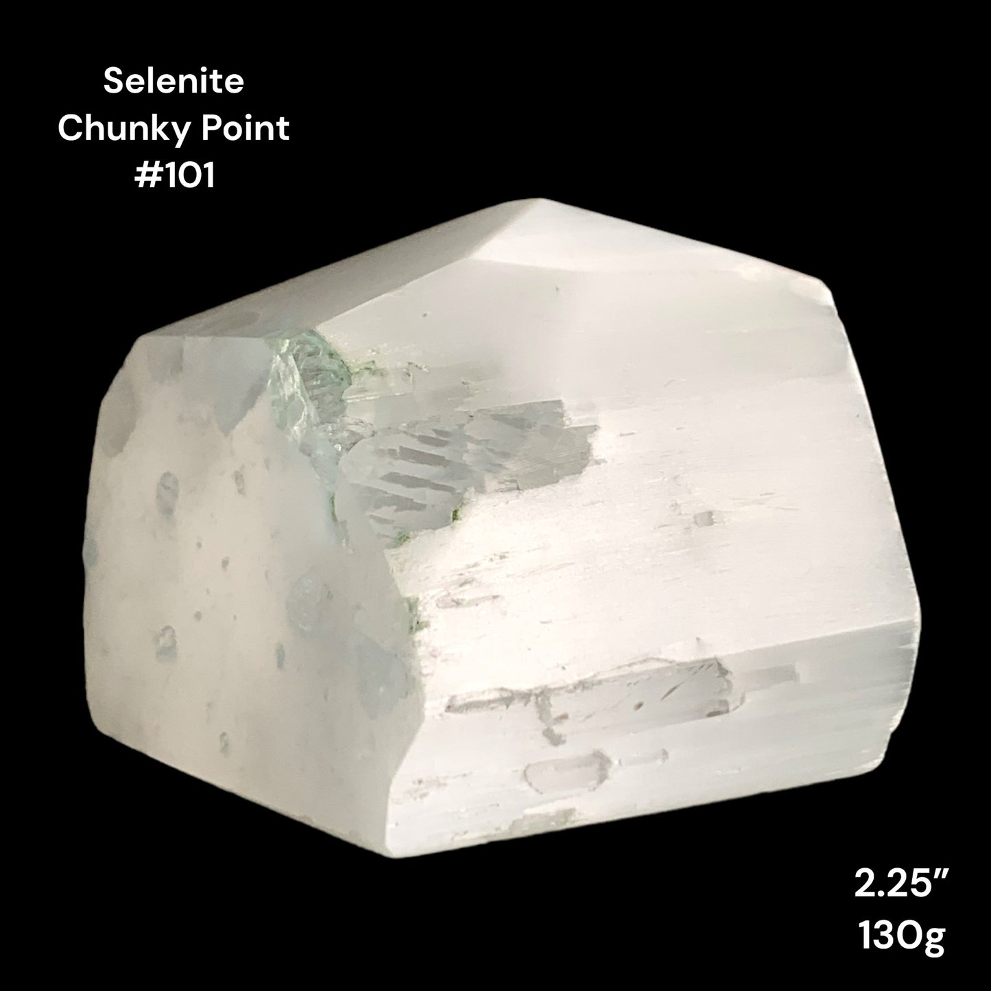 Selenite Chunky Points - 2.25 inch - 130g - Polished Points