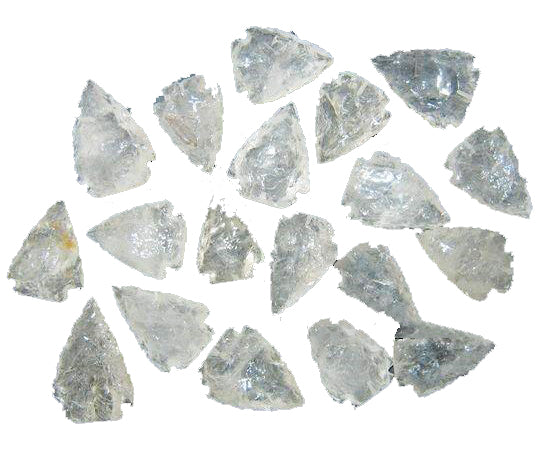 Crystal Quartz Arrowheads - 10 grams - NEW1020