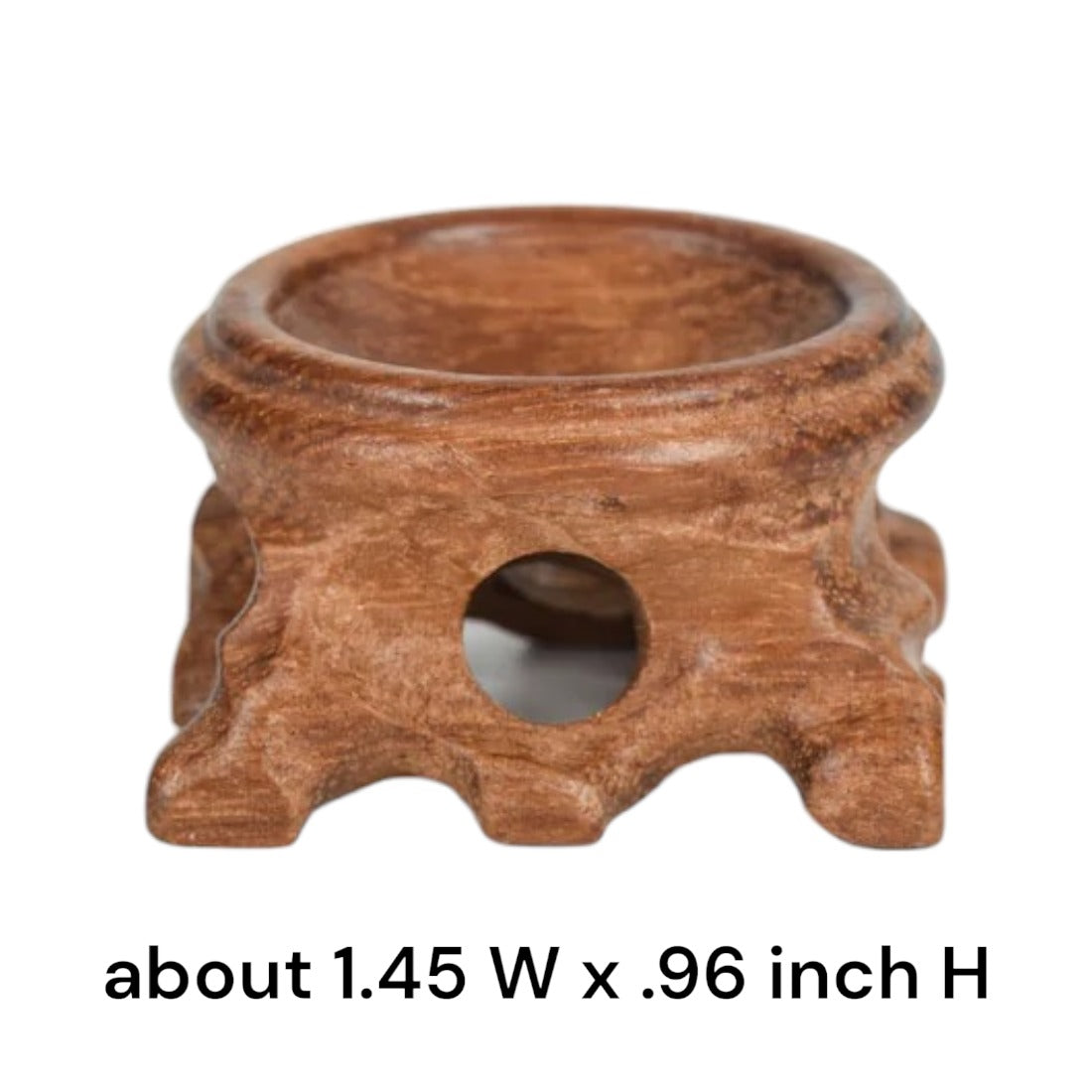 35 x 24mm - Sphere Stand Natural Wooden - 1.45 x .96 inch - NEW1022