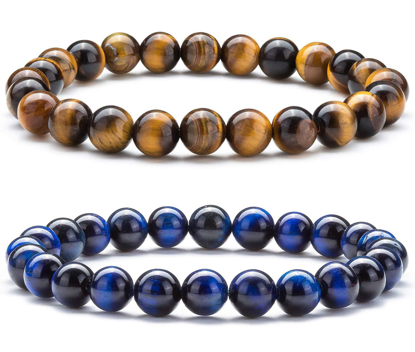 Pierre d'oeil de tigre jaune - Bracelets de pierres précieuses Pierre naturelle - NEW222