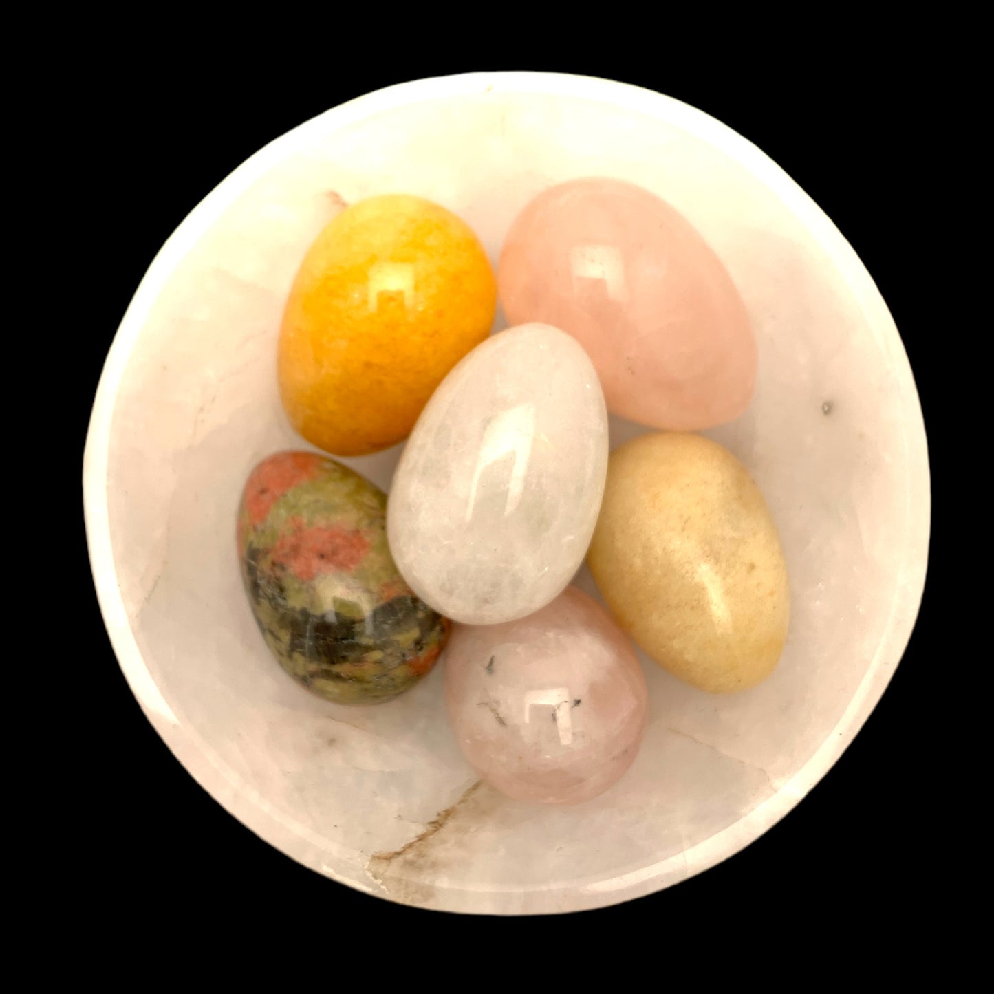 Mini Stone Eggs - 35 mm - Assortment - Price per gram - China - Minimum 250grams - NEW323