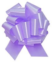 4 inch - LAVENDER - POLY SATIN PULL BOW
