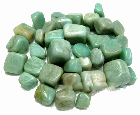 Amazonite Tumbled Stones - Medium 20 - 30 mm - 500 grammes (1,1 LB.) - Inde
