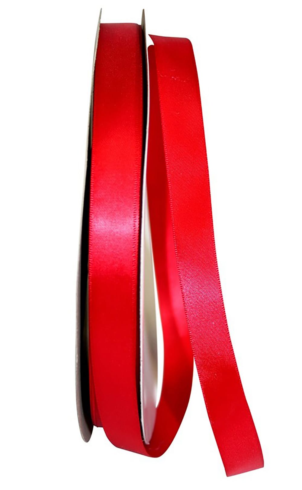 Double Face SATIN - RED - 5/8 x 100 yards - DFS - 100% Polyester