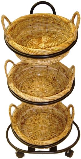 TRIPLE HOOP DISPLAY STAND only KNOCK DOWN