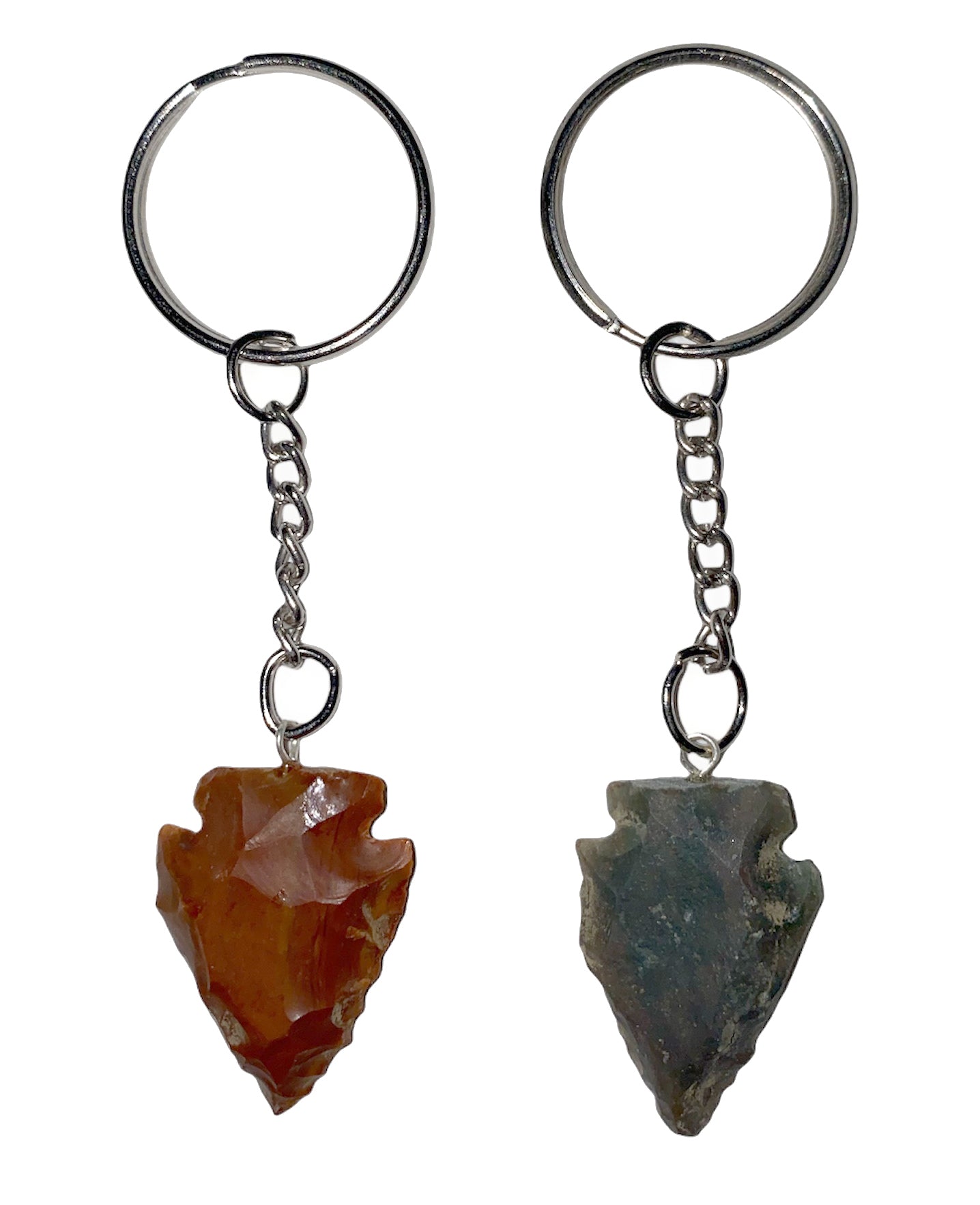 Porte-clés Tribal Arrowhead 1,5 pouces - Agate - 12 grammes - NEW1021