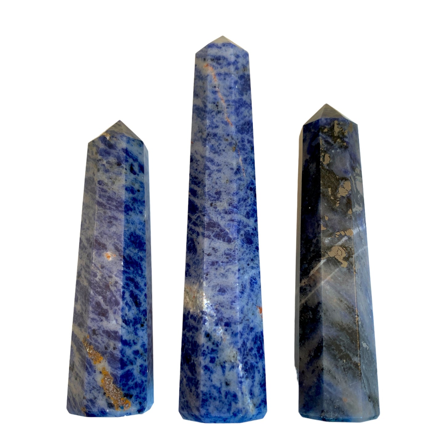 Sodalite - Pointes polies - 4 à 5 pouces - Prix au gramme par pièce - NEW1221