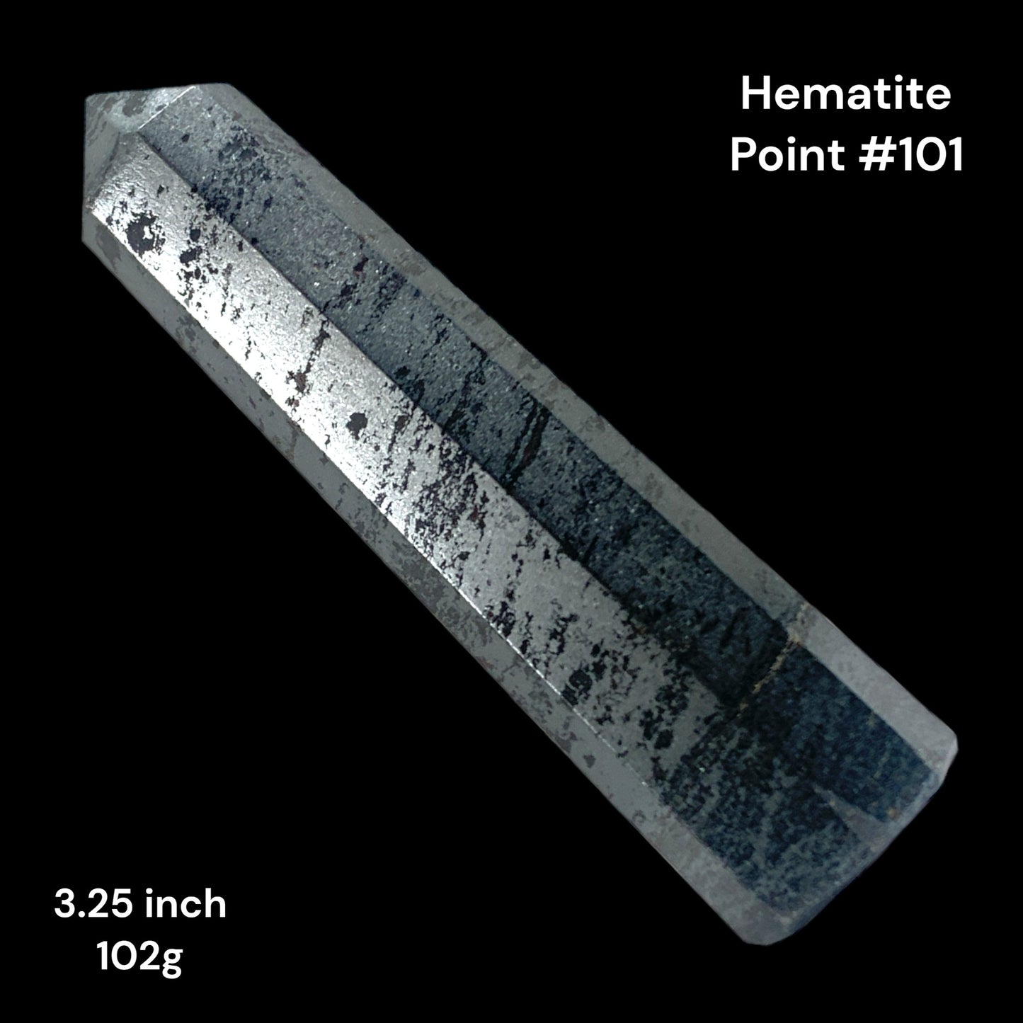 Hematite - 3.25 inch - 102g - Polished Points - NEW323