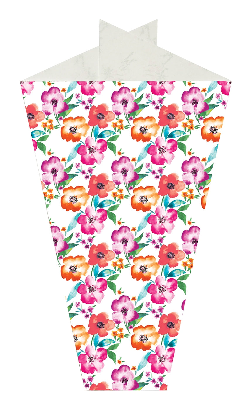 PK/10 - 6 inch - PAPER SLEEVES - Juliet Floral Print - DISCONTINUED