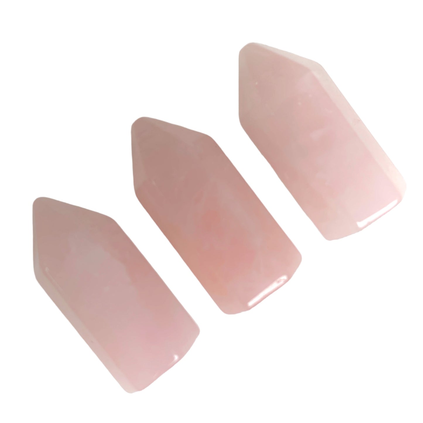 Quartz rose - Points FAT à terminaison unique - 20 x 60 mm - Chine - NEW922