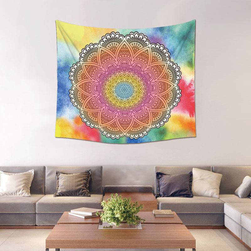 Tapisserie Murale Rouge et Jaune - 150x130cm - TOILE D'AUTEL - NEW222 - Polyester