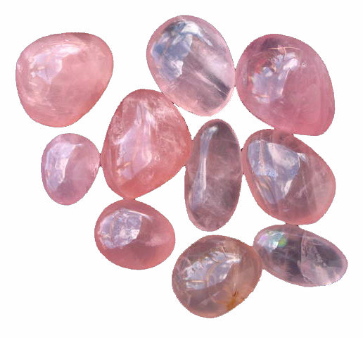 Regular Rose Quartz Tumbled Stones - Large 30 - 45 mm - 1 LB - Madagascar